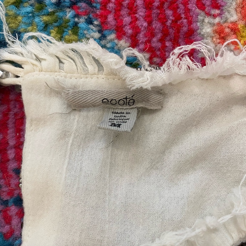 Ecoté linen beaded top - Picture 2 of 5
